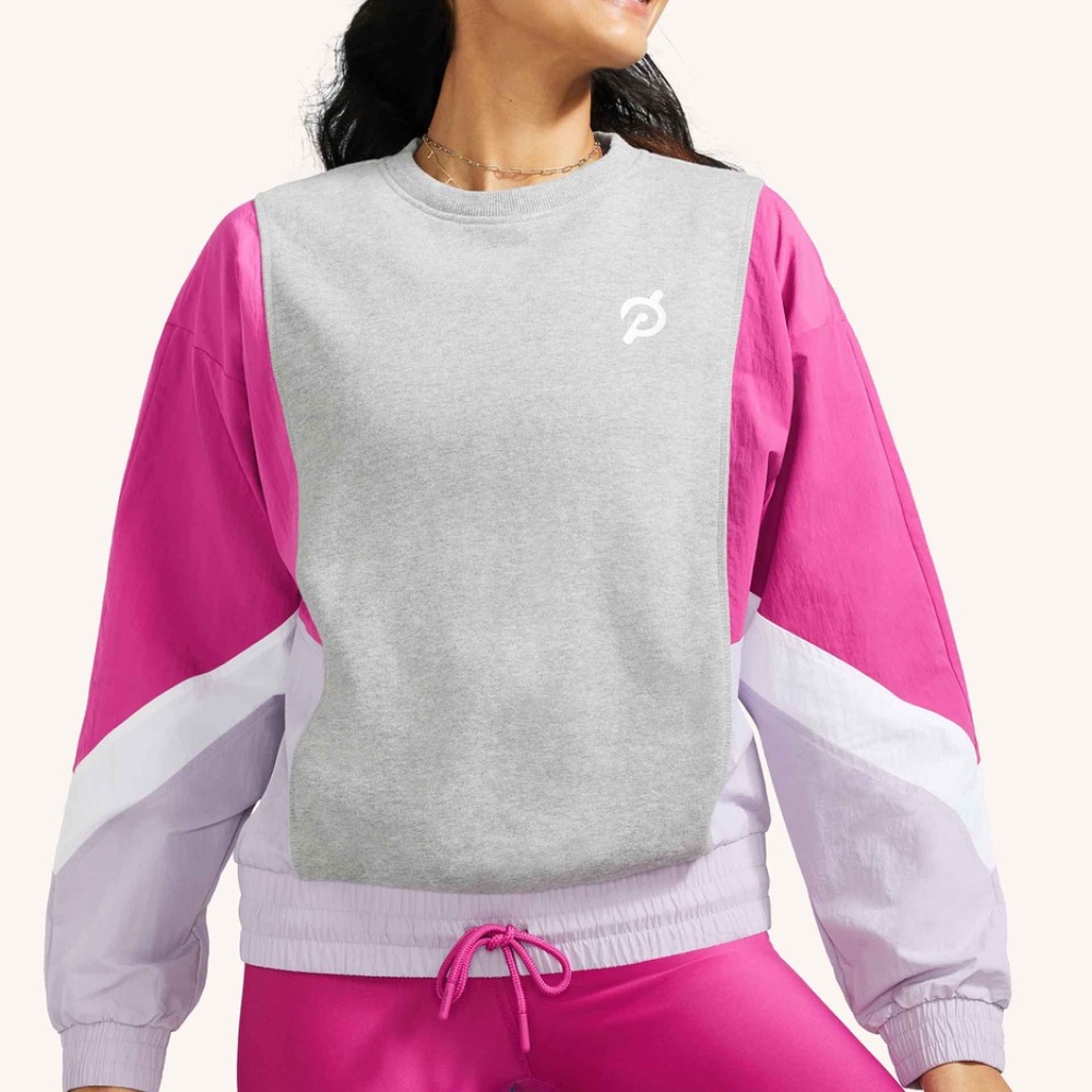 Brand New Peloton Sweater Fabric Mix Pullover
